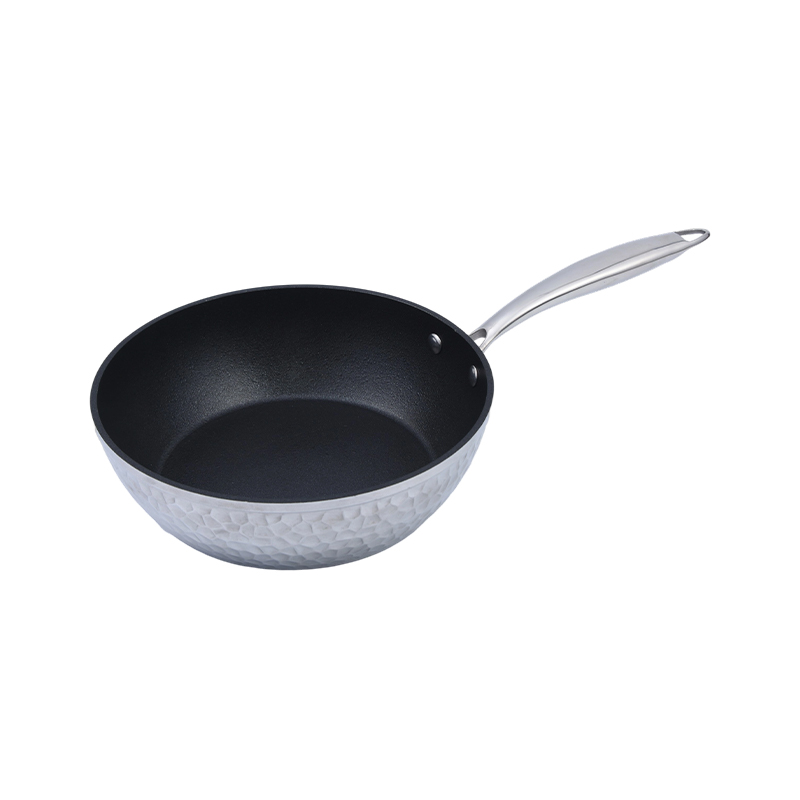Tava za prženje od kovanog aluminija s teksturom čekića