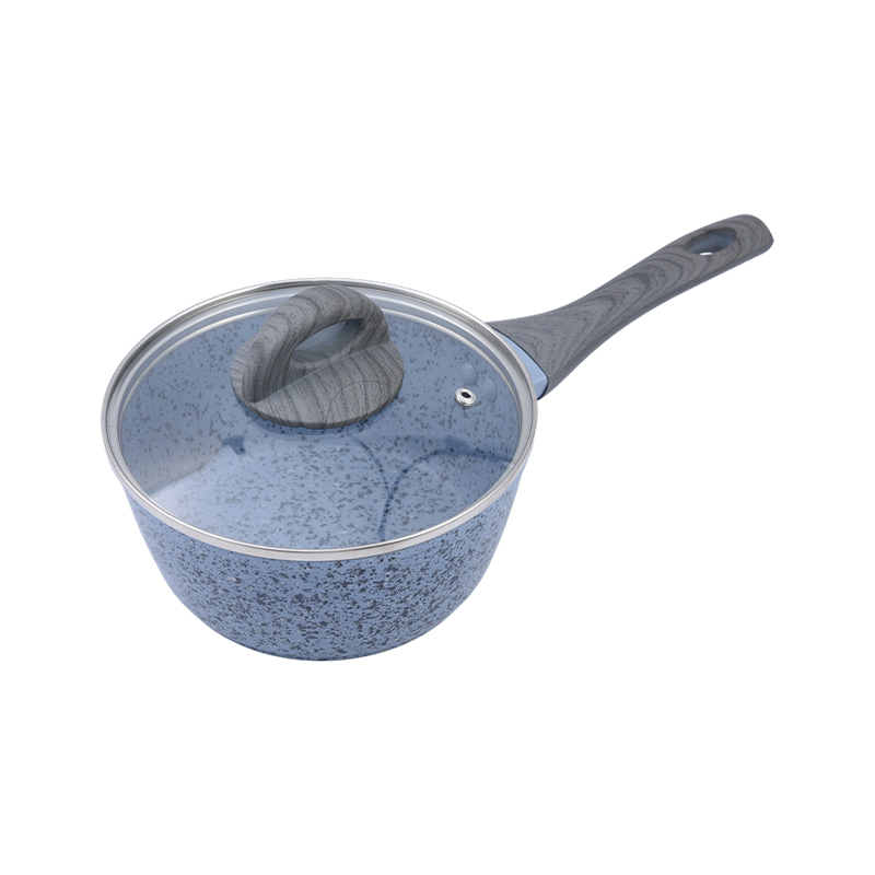 Tava za umak od kovanog aluminija s plavim granitom