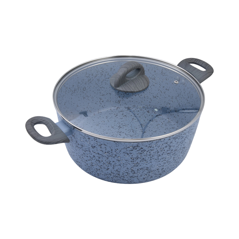 Tepsija od kovanog aluminija s plavim granitom