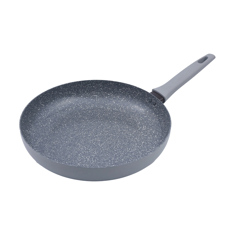 Set posuđa od prešanog aluminija sa sivim mramornim premazom protiv lijepljenja