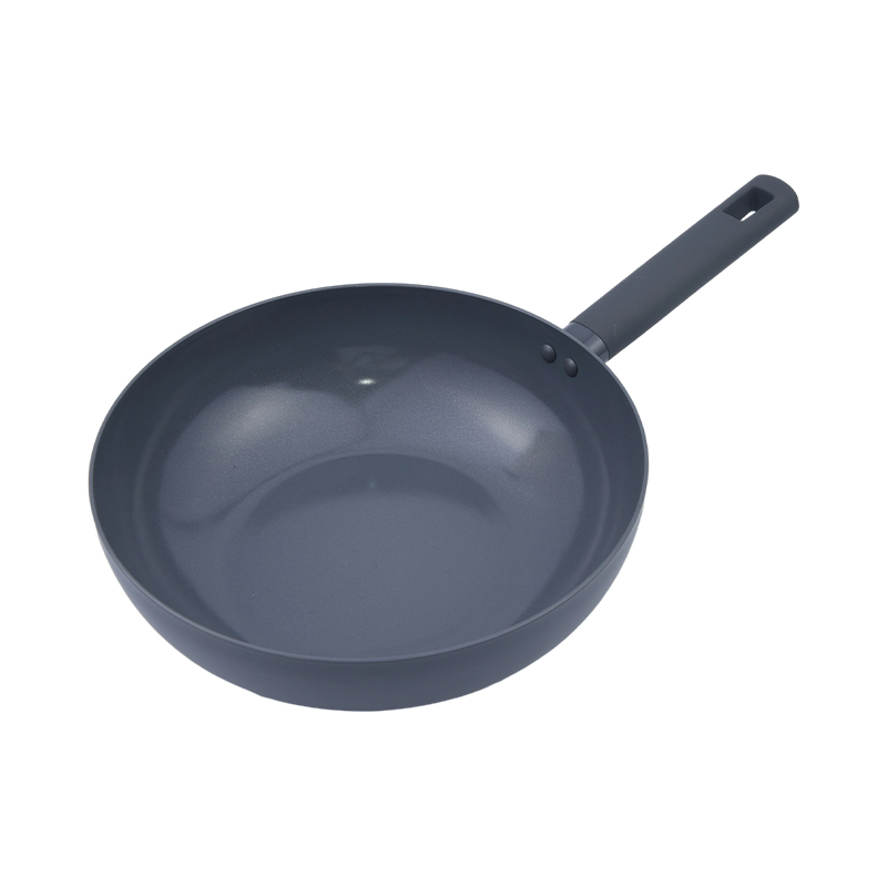 Wok crni mramor od prešanog aluminija